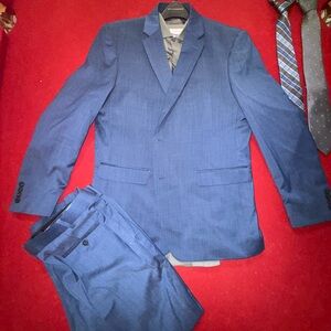 Men's Blue Suit by Perry Ellis